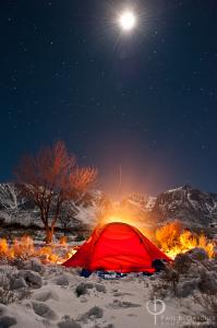 Moon over Mt. Whitney / Nikon D3, 24mm, f/5.6, ISO800, 30 seconds